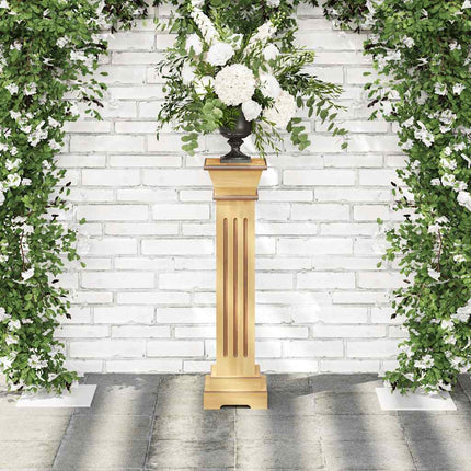 Klassisk blompelare natur 17x17x66 cm MDF
