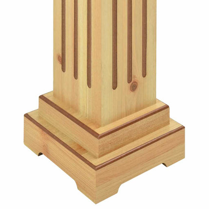 Klassisk blompelare natur 17x17x66 cm MDF