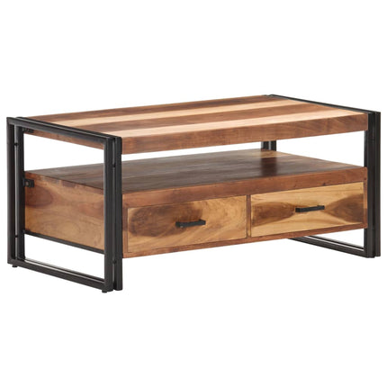 Soffbord 100x55x45cm massivt akaciaträ