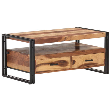 Soffbord 100x55x45cm massivt akaciaträ