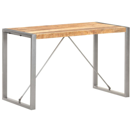 Matbord 120x60x75 cm massivt grovt mangoträ