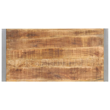 Matbord 120x60x75 cm massivt grovt mangoträ
