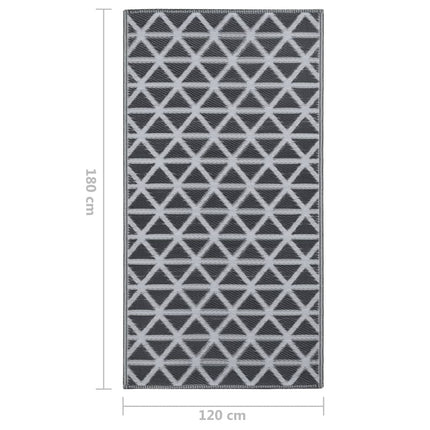 Utomhusmatta ARAKIL svart 120x180 cm PP