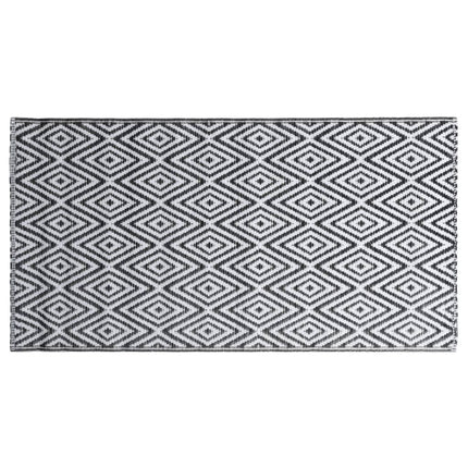 Utomhusmatta ARAKIL vit och svart 120x180 cm PP