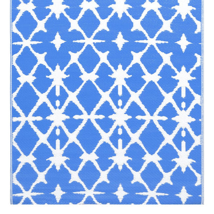 Utomhusmatta ARAKIL blå och vit 190x290 cm PP