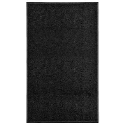 Dörrmatta tvättbar svart 90x150 cm