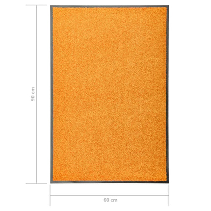 Dörrmatta tvättbar orange 60x90 cm