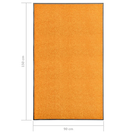 Dörrmatta tvättbar orange 90x150 cm
