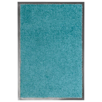 Dörrmatta tvättbar cyan 40x60 cm