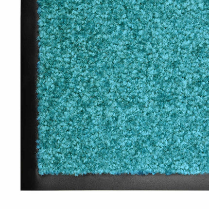 Dörrmatta tvättbar cyan 60x180 cm
