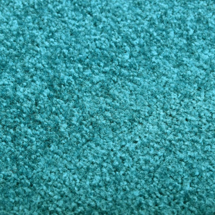 Dörrmatta tvättbar cyan 90x120 cm