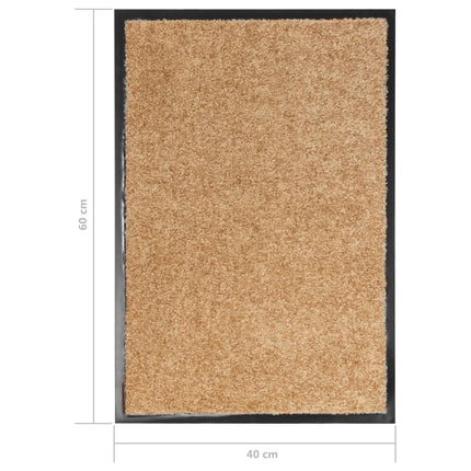 Dörrmatta tvättbar gräddvit 40x60 cm