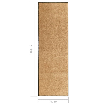 Dörrmatta tvättbar gräddvit 60x180 cm