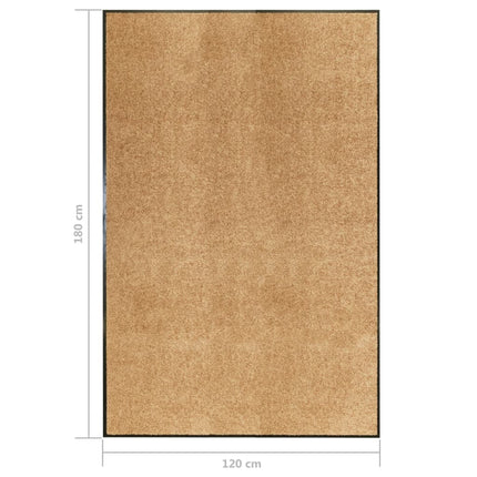 Dörrmatta tvättbar gräddvit 120x180 cm