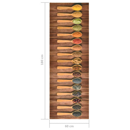 Köksmatta maskintvättbar skedar 60x180 cm