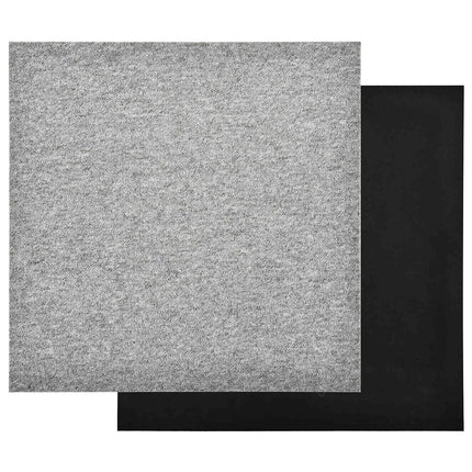 Matta 20 pcs Ljusgrå 50 x 50 cm 100% Polypropen