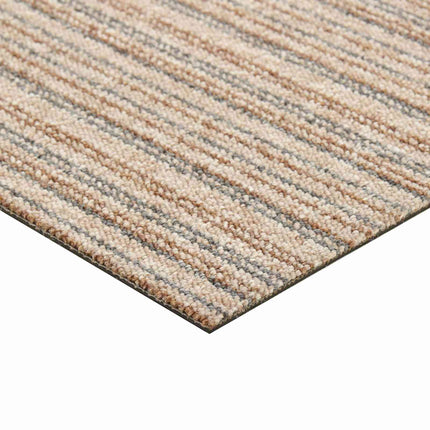 Matta 20 pcs Randig beige 50 x 50 cm 100% Polypropen
