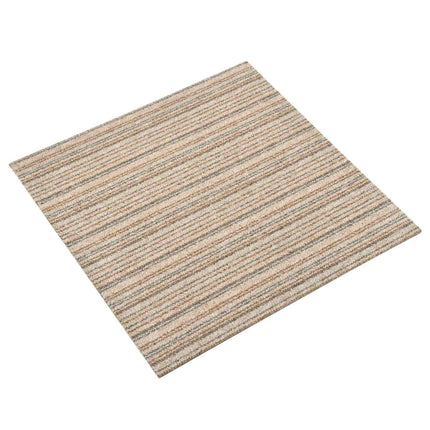 Matta 20 st Randig beige 50 x 50 cm 100% Polypropen