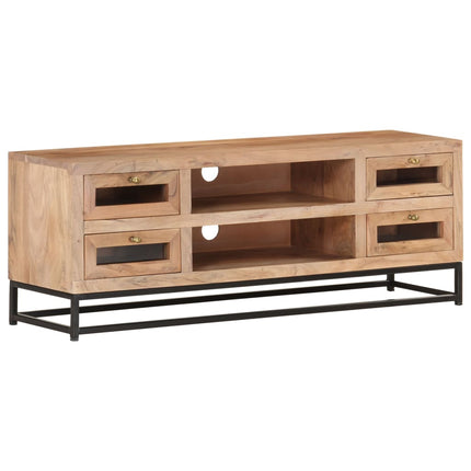 TV-bänk 110x30x40 cm massiv akacia