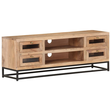 TV-bänk 110x30x40 cm massiv akacia