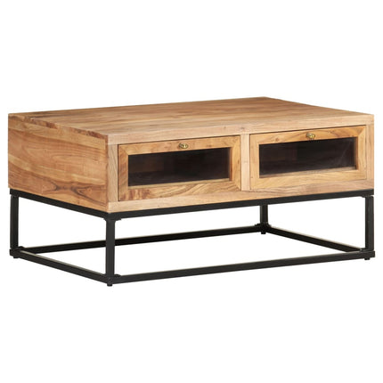 Soffbord 90x60x40 cm massivt akaciaträ