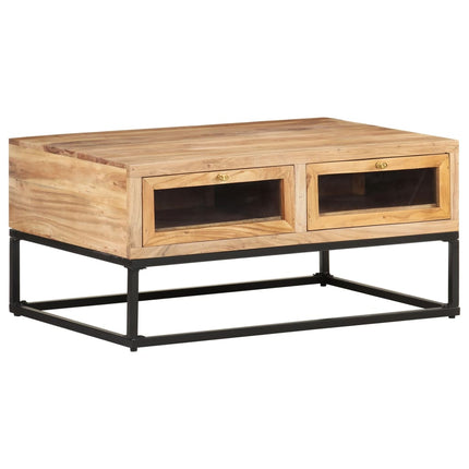 Soffbord 90x60x40 cm massivt akaciaträ