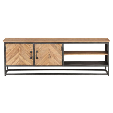 TV-bänk 120x30x40 cm massivt akaciaträ