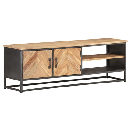 TV-bänk 120x30x40 cm massivt akaciaträ