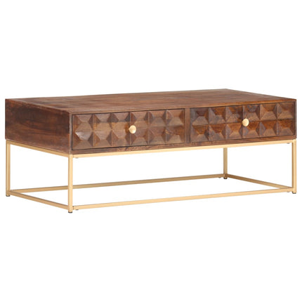 Soffbord 112x50x40 cm massivt mangoträ