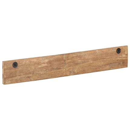 Kroklist med 5 krokar 100x2,5x15 cm massivt återvunnet trä