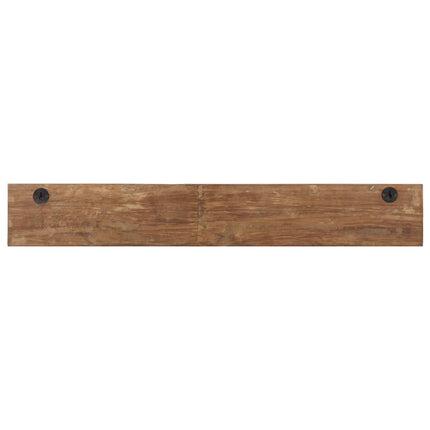 Kroklist med 5 krokar 100x2,5x15 cm massivt återvunnet trä
