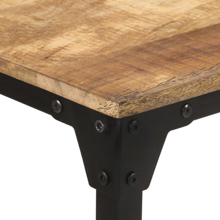 Matbord 140x70x76 cm grovt mangoträ