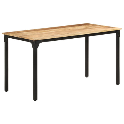 Matbord 140x70x76 cm grovt mangoträ
