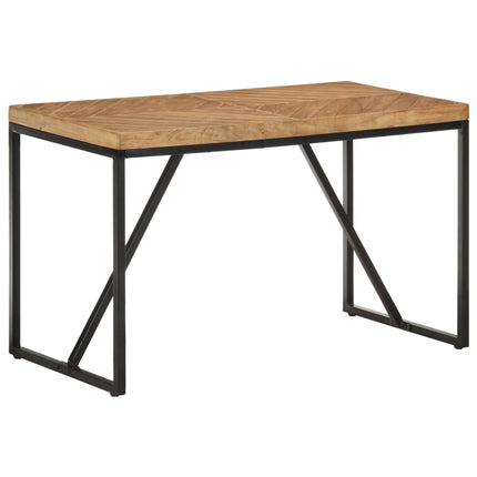 Matbord 120x60x76 cm massivt akaciaträ och mangoträ