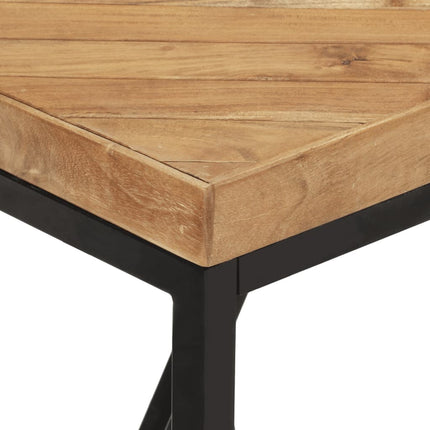 Matbord 120x60x76 cm massivt akaciaträ och mangoträ