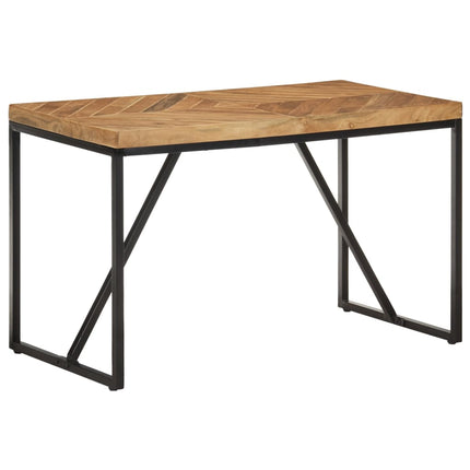 Matbord 120x60x76 cm massivt akaciaträ och mangoträ