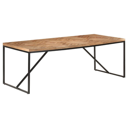 Matbord 200x90x76 cm massivt akaciaträ och mangoträ
