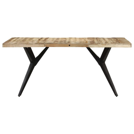 Matbord 160x80x76 cm grovt mangoträ