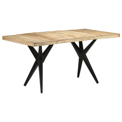 Matbord 160x80x76 cm grovt mangoträ