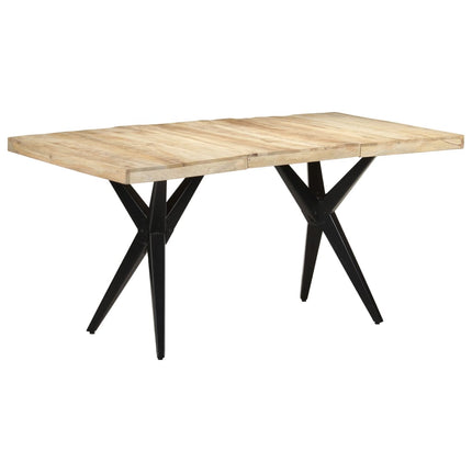Matbord 160x80x76 cm grovt mangoträ