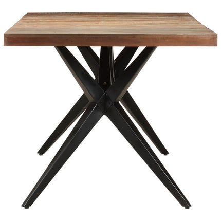 Matbord 200x90x76 cm massivt återvunnet trä