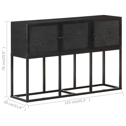 Skänk 115x30x76 cm massivt mangoträ