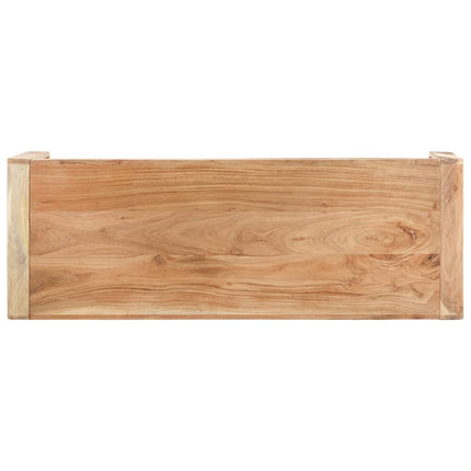 Bänk 110x38x46 cm massivt akaciaträ