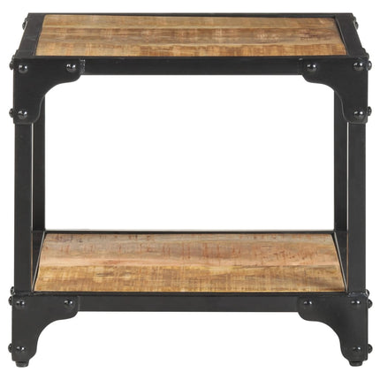 Soffbord 40x40x36 cm massivt grovt mangoträ