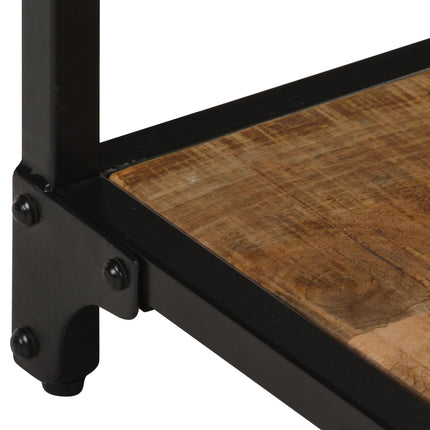 Soffbord 40x40x36 cm massivt grovt mangoträ