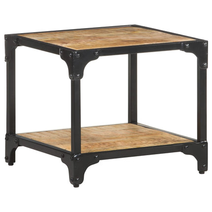 Soffbord 40x40x36 cm massivt grovt mangoträ
