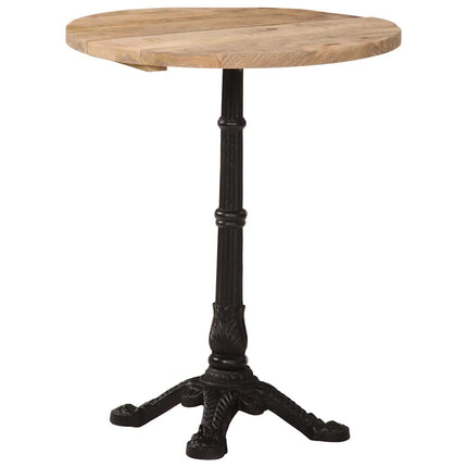 Cafébord Ø60x76 cm grovt mangoträ