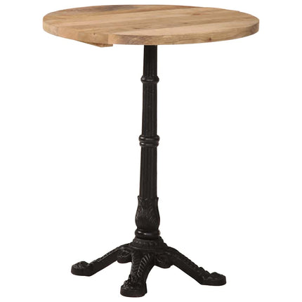 Cafébord Ø60x76 cm grovt mangoträ
