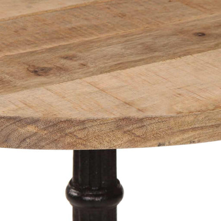 Cafébord Ø60x76 cm grovt mangoträ