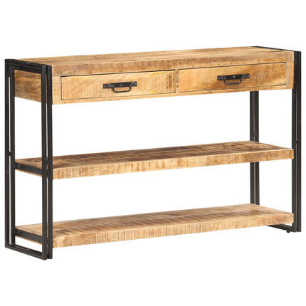 Skänk 120x30x75 cm massivt grovt mangoträ
